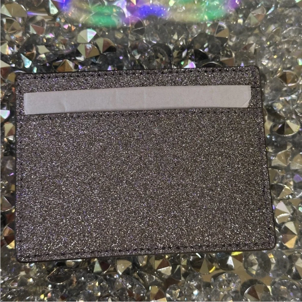KATE SPADE NIB KENSIE GLITTER SLIM CARD CASE-Sealed Box